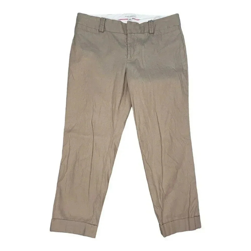 Banana Republic Women’s Size 12 Beige Martin Fit Business Casual‎ Comfort Crop